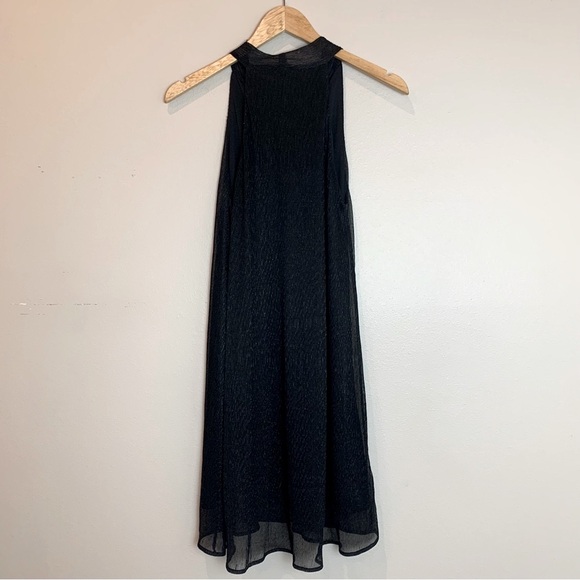 NWT Francesca’s Black Sleeveless V-Neck Dress Small - Picture 5 of 8